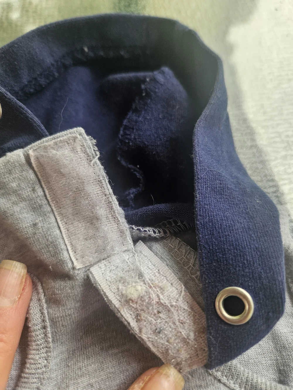 Howl If You Love Adventure Grey & Navy Dog Hoodie